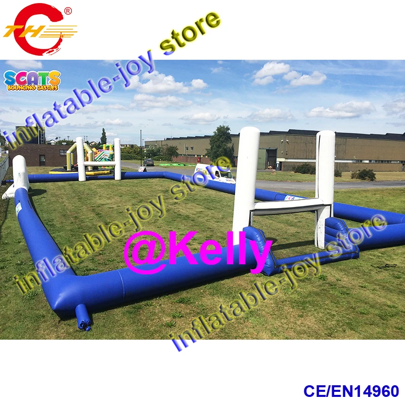free shipping 2 in 1 giant inflatable football field rugby field