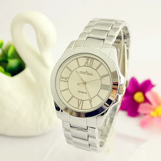

Contena Fashion Casual men wristwatches quartz stainlees steel strap watches male clocks