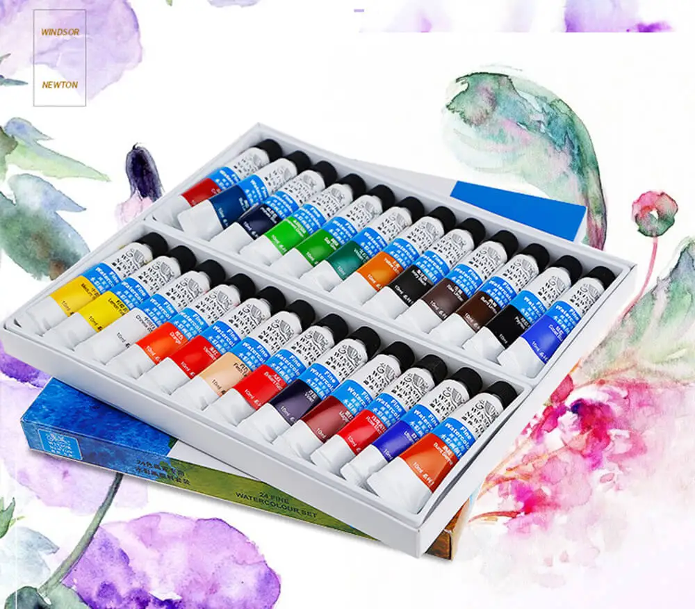 Winsor Newton 12/18/24 Цвета художник конкретных воды Цвет краски набор пигментов Acuarelas воды Цвет картина гуашь товары для рукоделия