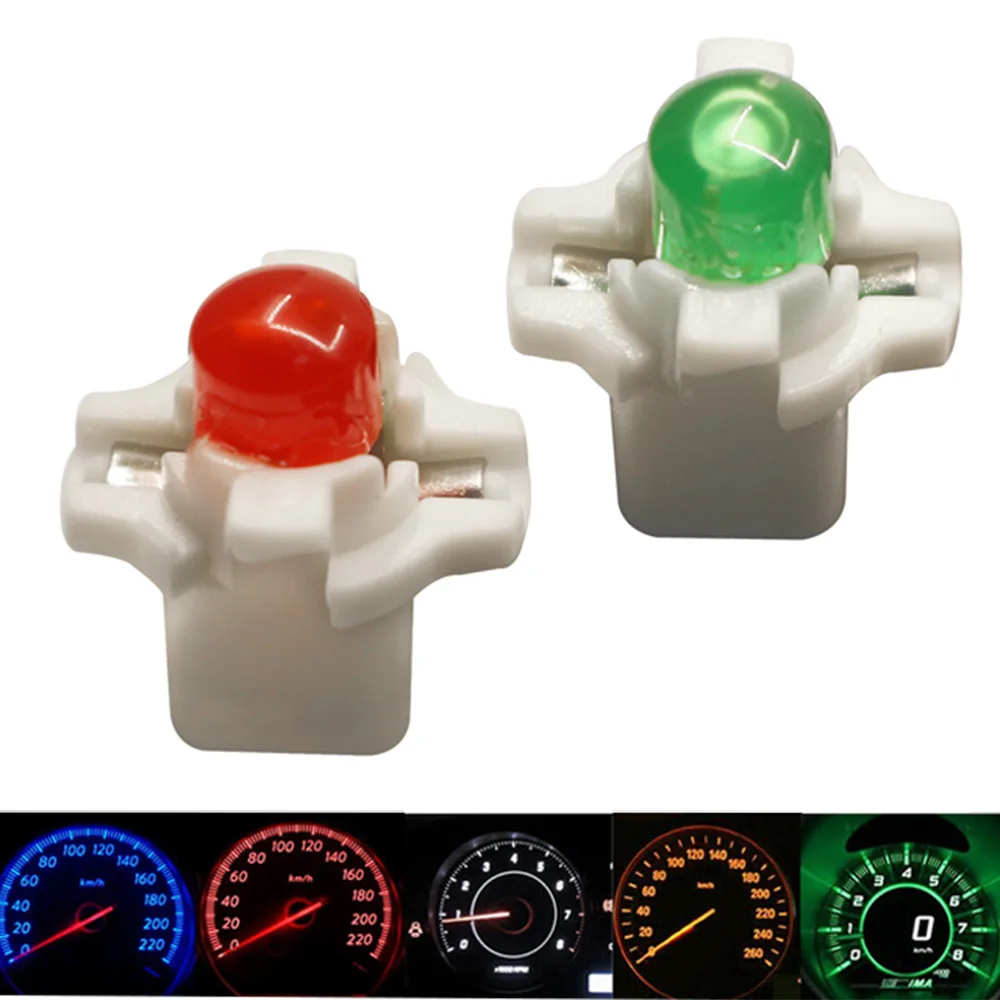 

YSY 50x B8.4D B8.3D Car LED COB Instrument Dashboard Lights 12V Dashboard Warning Indicator Lamp Bulb Lights White Red Yellow