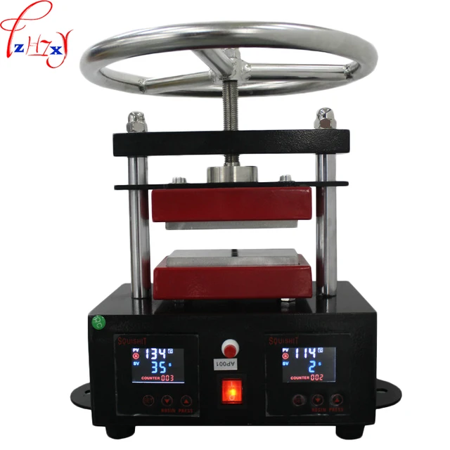 High pressure upper plate hot stamping machine 6*12CM hand spin rosin