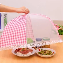 1 шт. кухонный сложенный колпак из сетки для еды анти мухи комары зонтик гигиеническая сетка Стиль блюдо для еды крышка гриль для пикника кухонные принадлежности