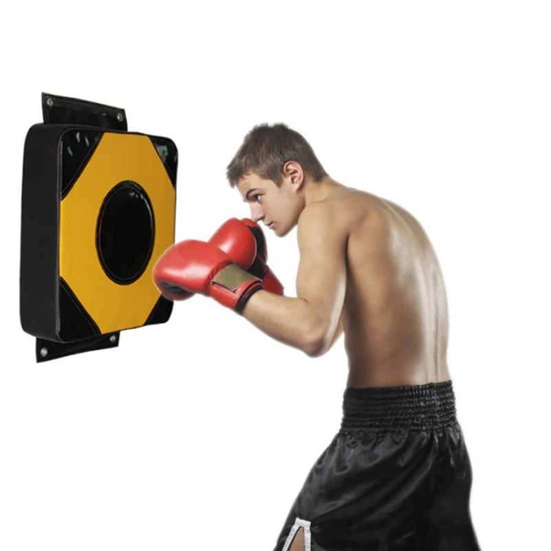 

High Quality Boxing Target Durable PU Punching Pads Warm-up MMA Kick Muay Thai Square Wall Target TKD Martial Arts Punch Pad