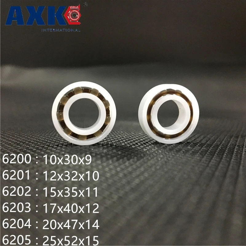 

10pcs 6200 6201 6201 6203 6204 6205 Pom Plastic Deep Groove Ball Bearing Pom Plastic Bearing