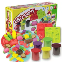 5-цвет глины Playdough формы комплекты комплект Детские творческие интерактивные DIY образования пластилина, игрушки