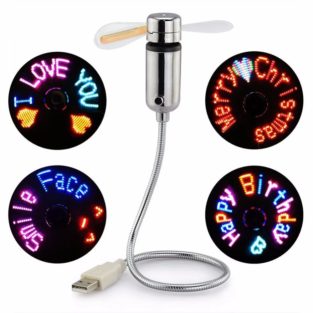 

2018 usb fan watches LED mini clock display real time clock timing luminous fan night light lamp Wrist watch Summer must