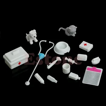 

Mini Medical Equipment Toys 14pcs for Fashion Doll Accessories White New