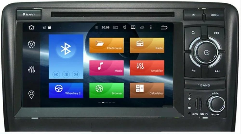 Top IPS1024X600 Android 8.1 2 din car dvd gps navigation for Audi A3 S3 2003-2013 car radio multimedia aoturadio player touch screen 3