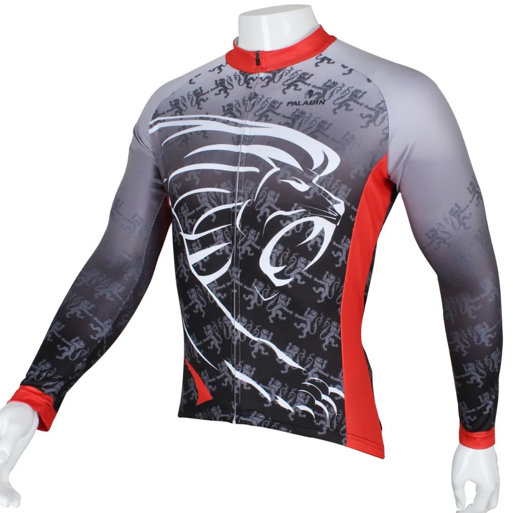 

MARTIN " Spots Lion King " Mens Long Sleeve Cycling Jersey Bike Shirt Cycling Clothing