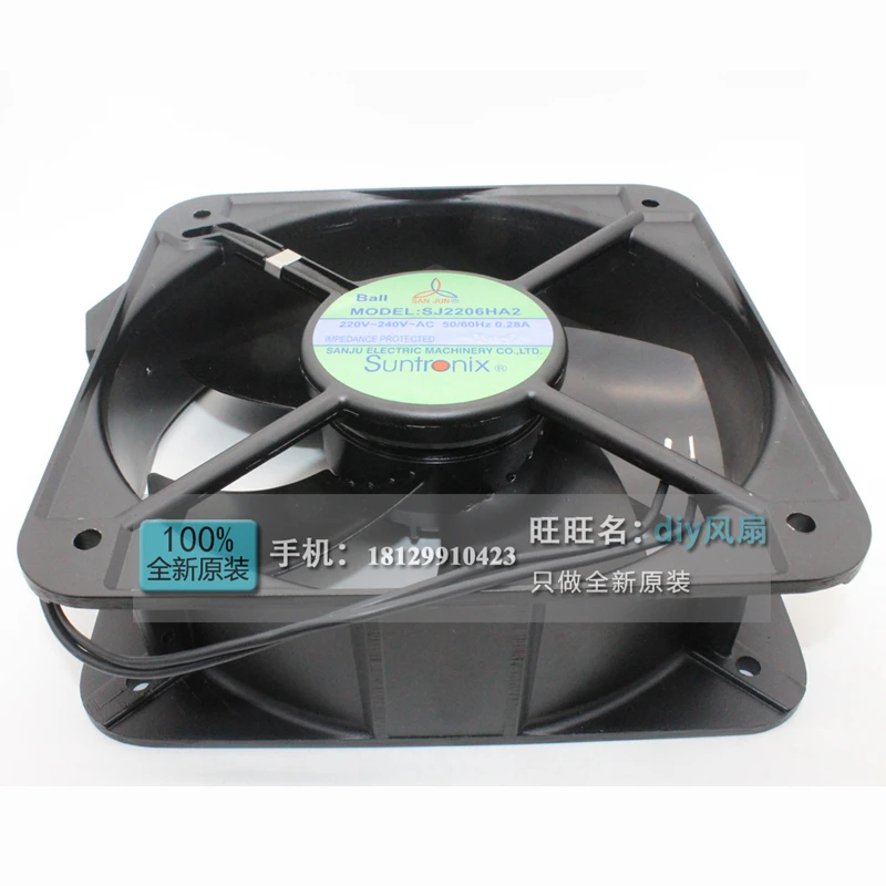 Novo para San Elevadas de Metal Ventilador de Refrigeração Suntronix Ac220v Tolerar Temperaturas Jun Sj2206ha2 Ha3 Ha1 - Imagem 3