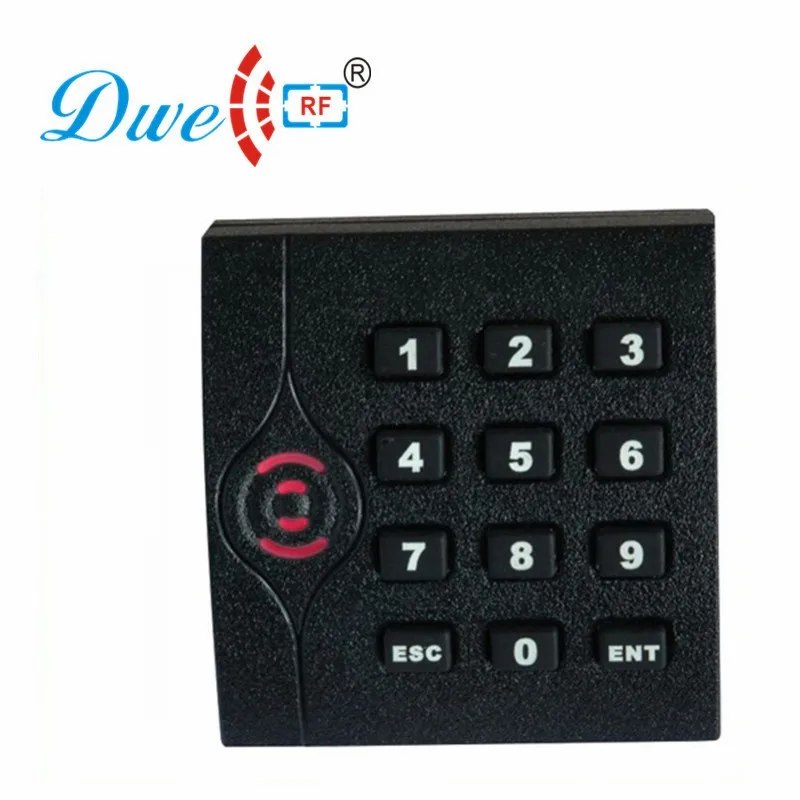 DWE CC RF RFID card reader 125khz emid wiegand 26 or 13.56mhz mf 34 IP64 keypad for access control 002F | Безопасность и защита