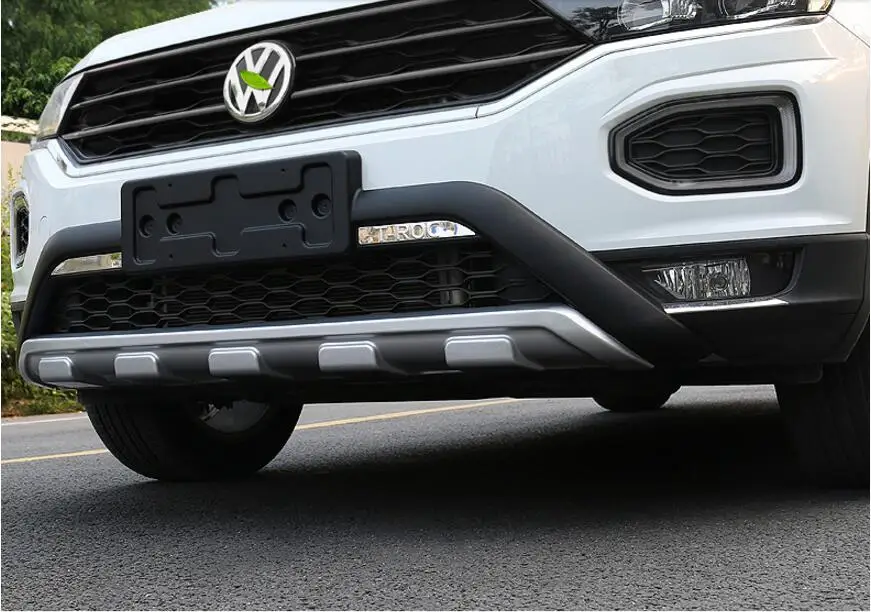

JINGHANG ABS Front + Rear Bumper Protector Guard Skid Plate Fit For Volkswagen VW T-ROC TROC 2018 2019
