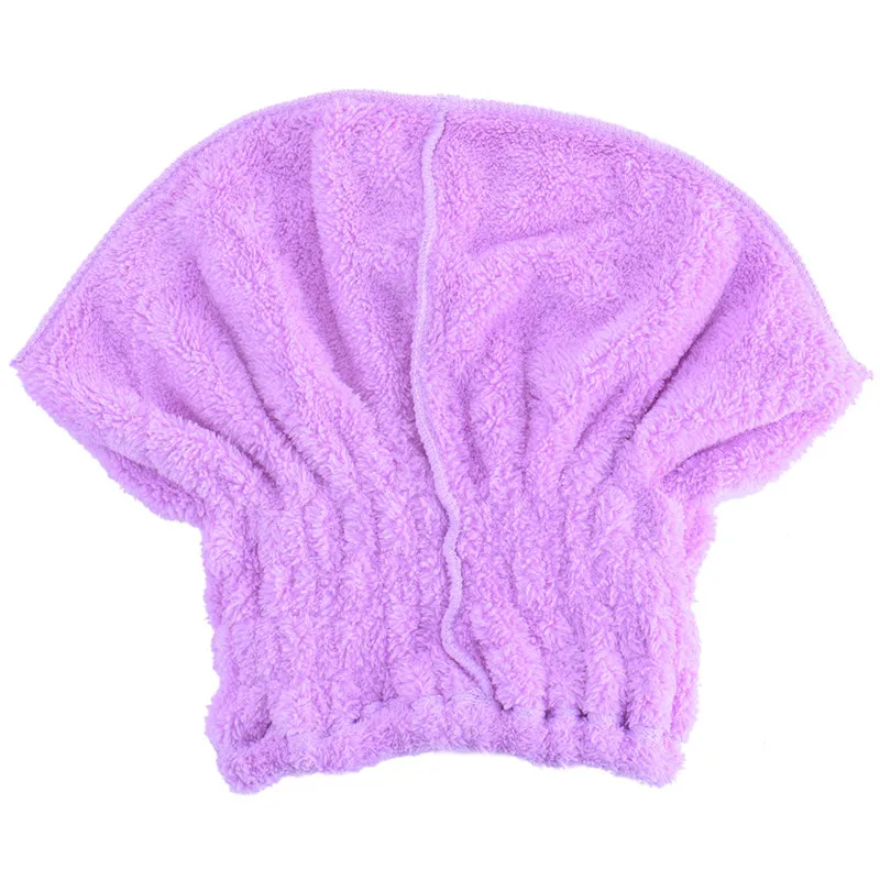Новая микрофибра Твердые женские волосы тюрбан шапка для быстрой сушки волос для женщин девочек банная шапка купальный инструмент Сушка Полотенце головной убор