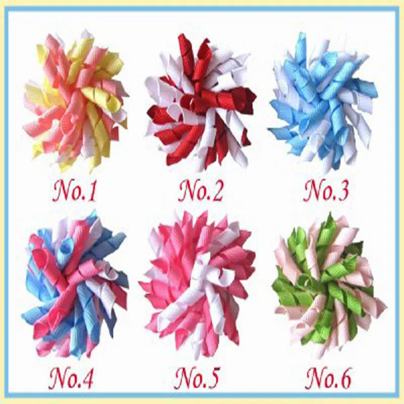 16 BLESSING Good Girl Boutique 4/" Pompon Hair Bows Clip Accessories Flower