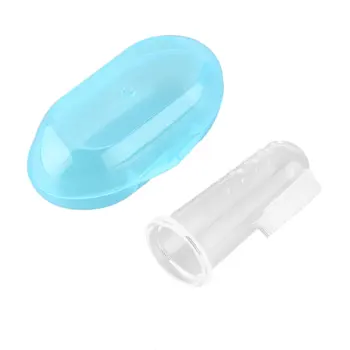 

Dental Care Baby Toothbrush Kids Silicone Finger Brush Clear Massage Soft Teether With Box For Infant Boy Girl Teeth
