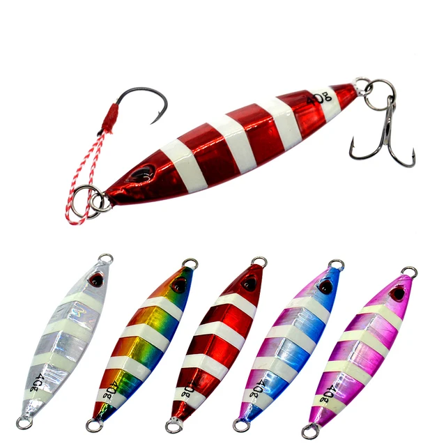 Glow Jigbait Fishing Lure 40g/7.5cm Jigs Artificial Lures Ocean Boat Fish  Seawater Bait 1 Piece Sale - AliExpress