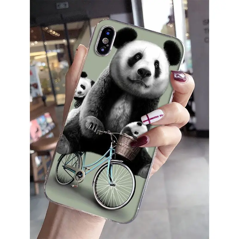 Babaite love funny panda Роскошный Уникальный Дизайн чехол для телефона iPhone 8 7 6 6S Plus 5 5S SE XR X XS
