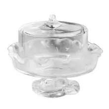 LCLL-макеты кукольного домика стеклянный прозрачный десертный горшок пластинчатая банка