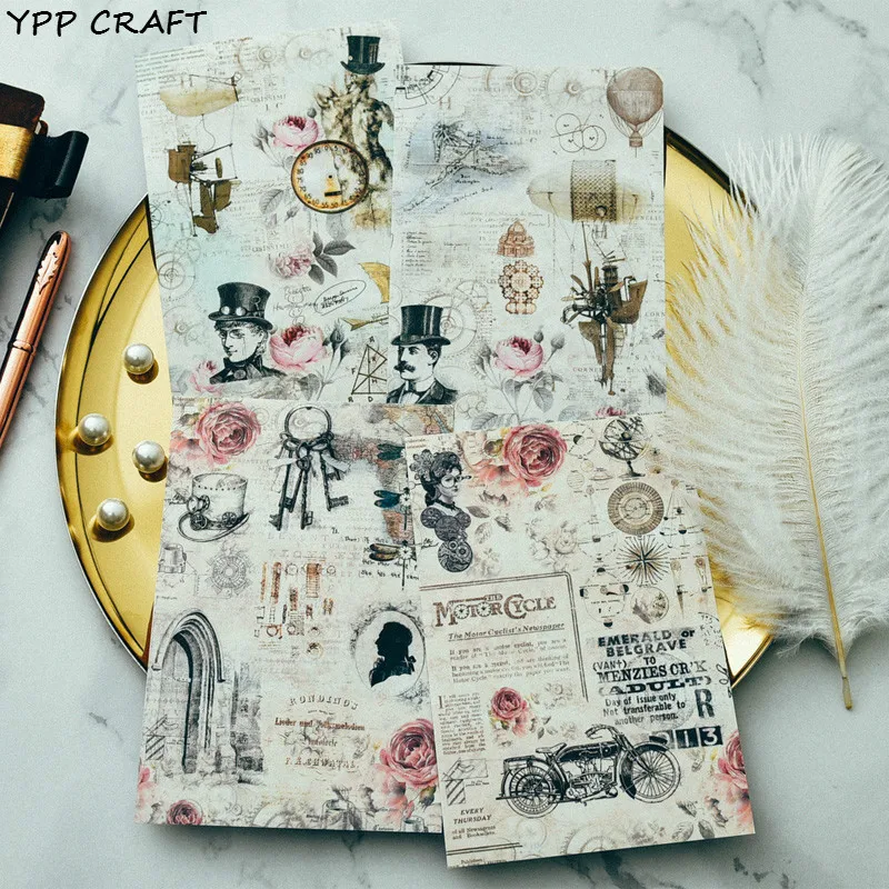 

YPP CRAFT 4pcs Vintage Statue Stickers set for Scrapbooking DIY Projects/Photo Album/Card Making Crafts