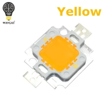 WAVGAT 10 Вт светодиодный чип Интегрированный желтый высокой мощности 10 Вт светодиодный бисер 10 вт зеленый светодиодный чип 450-540lm 10 Вт светодиодный чип 10 шт