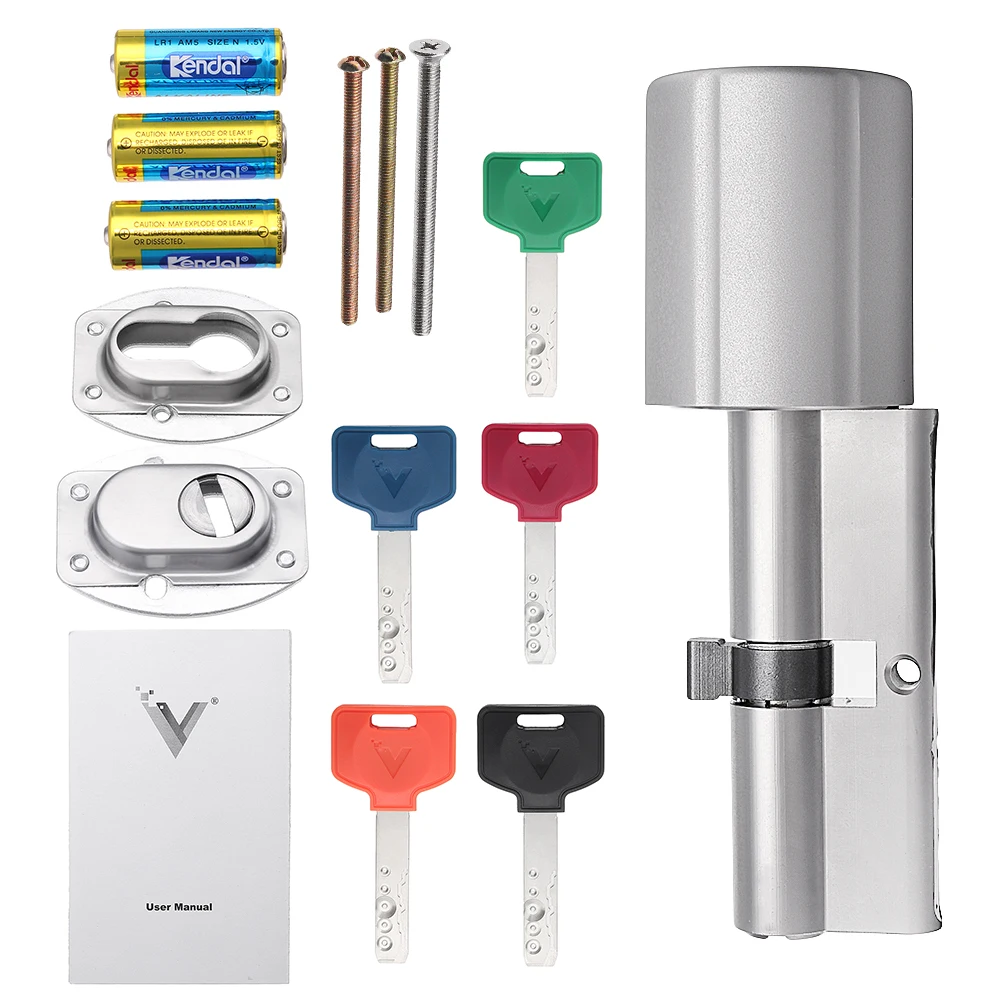 Xiaomi Vima inteligente cilindro de la cerradura inteligente prácticas Anti-robo Securtiy cerradura de puerta Core 128-bits w/ las llaves 7 modelos - 5