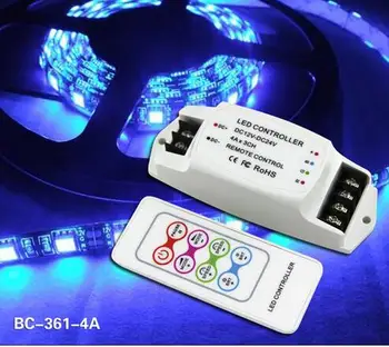 

BC-361-4A 4A*3CH RGB LED Controller 12V constant voltage flexible mini LED RGB controller