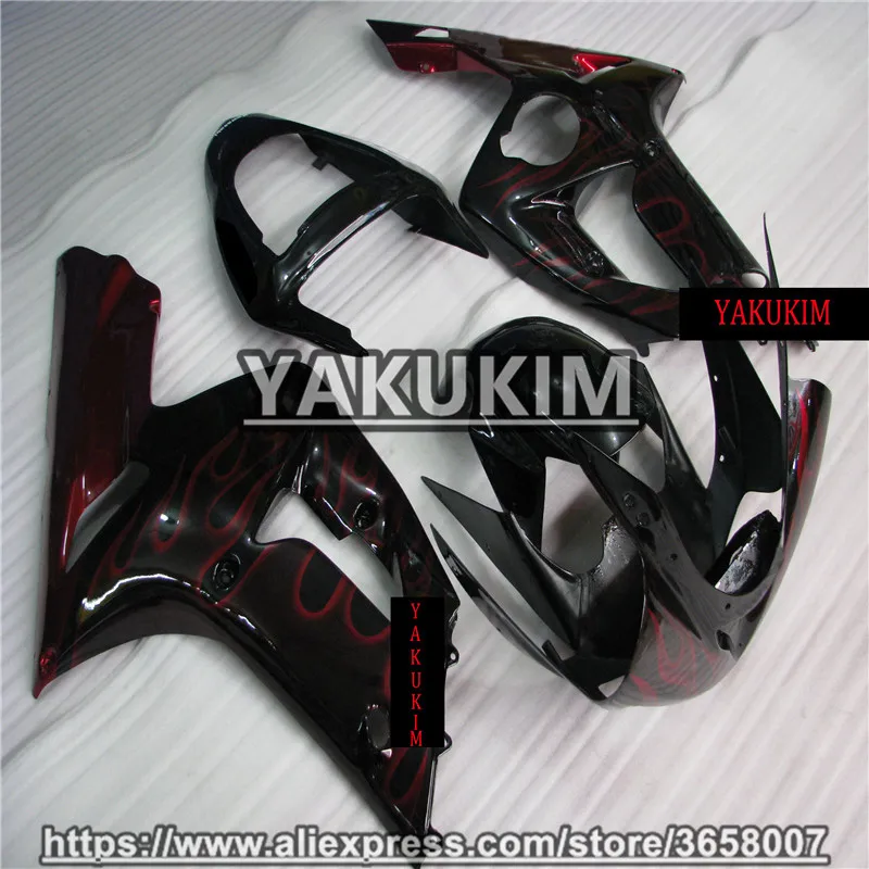 YAKUKIM ABS Инъекции обтекатель наборы для Kawasaki NINJA ZX-6R 03-04 2003 2004 ZX6R 03 04 мотоцикл Новый |