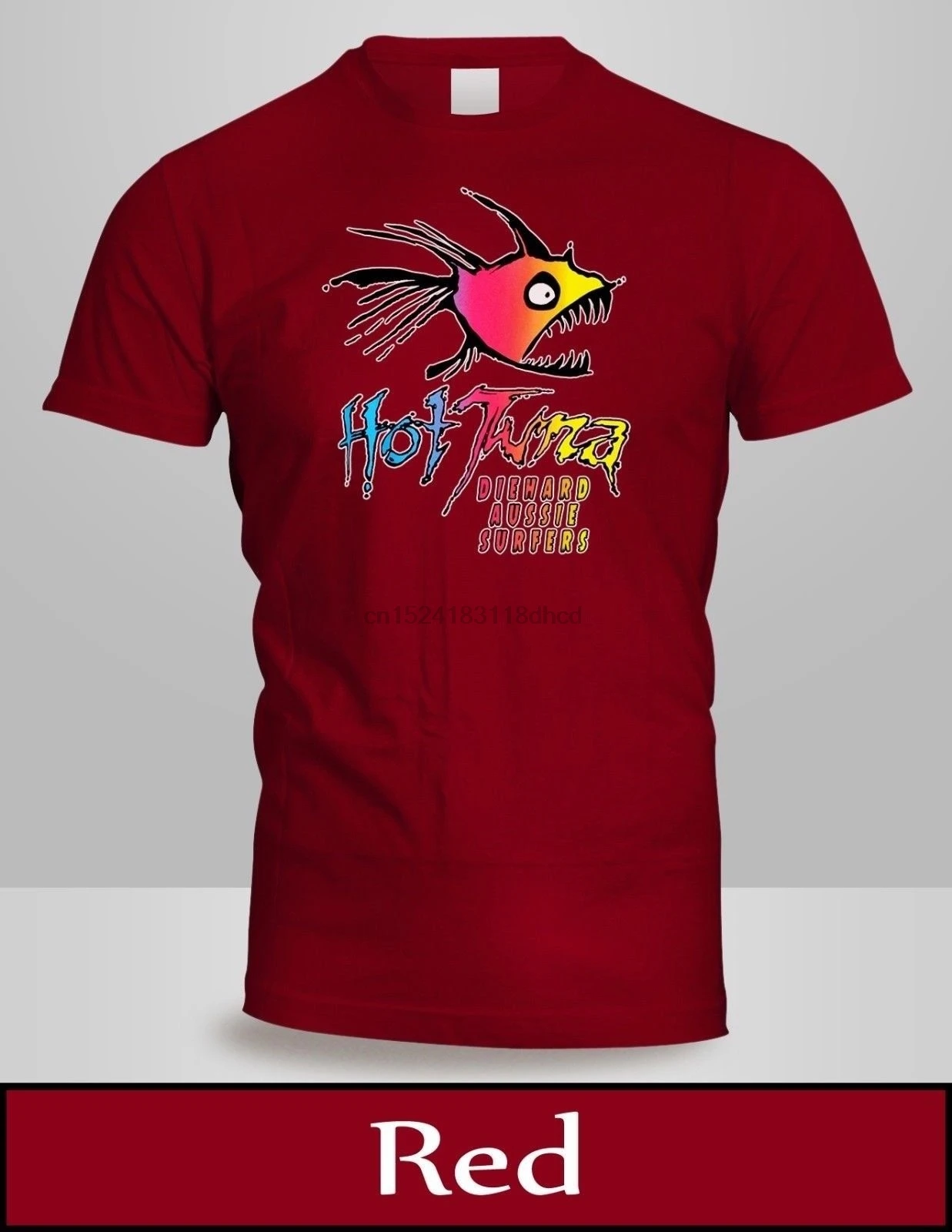 New HOT TUNA T SHIRT Men Top Red COlour TOP Tee 4in TShirts from Men's Clothing on Aliexpress