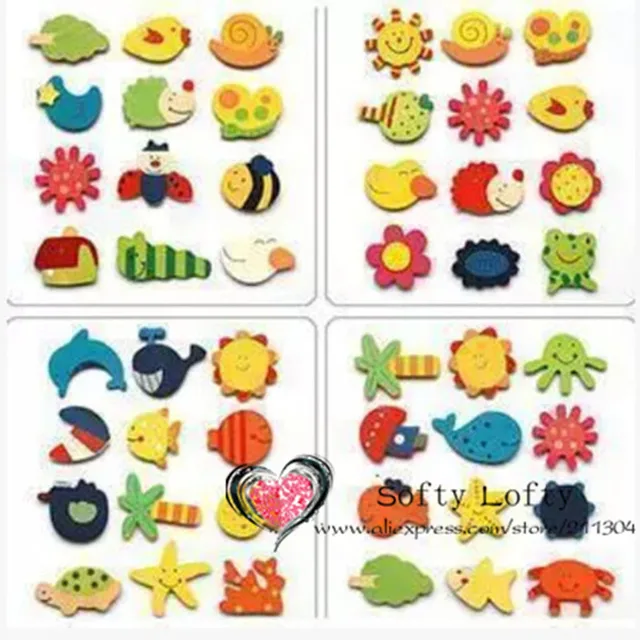 24pcs Wood sticker toys/Children's Early Learning creative