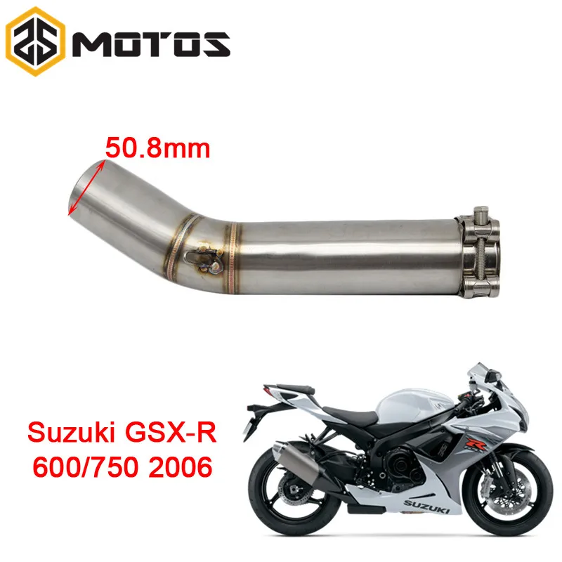 ZS средняя выхлопная труба мотоцикла для SUZUKI GSXR600/750 2006 без выхлопных газов| |
