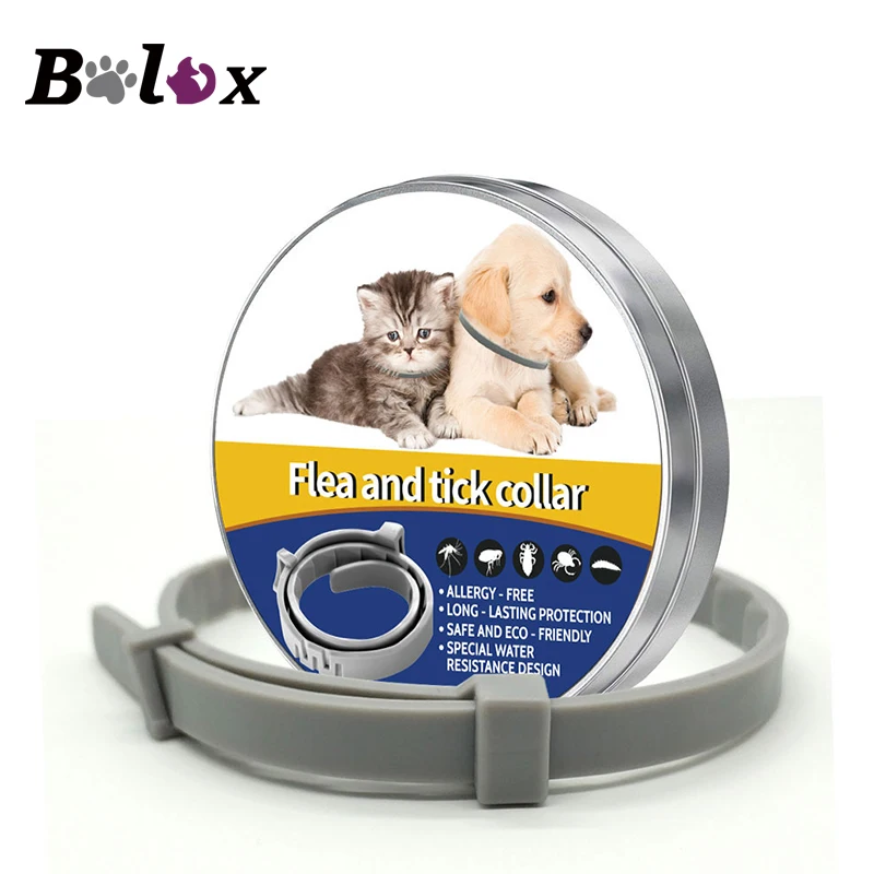 Flea and Tick Collar for Cats Dogs Pets Adjustable 8 Months for Protection TPE Pet Dog Cat Anti Flea Anti Mosquito Insect Collar