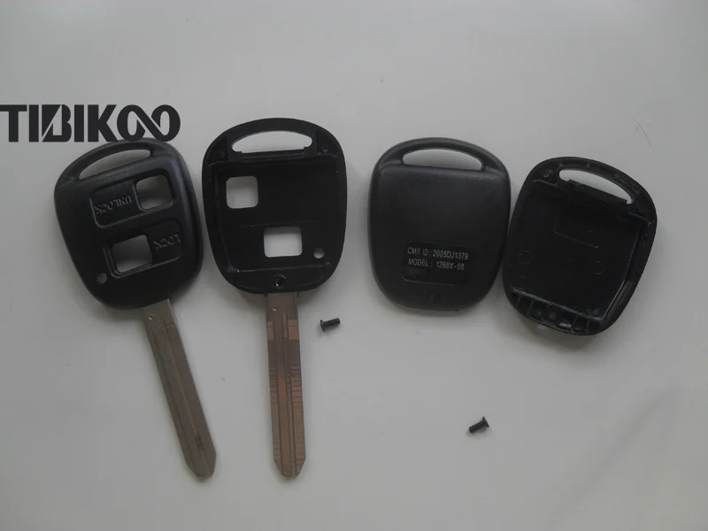 2 кнопочный корпус для дистанционного ключа TOY43 Blade Toyota Camry/Corolla/Prado/Yaris Сменный