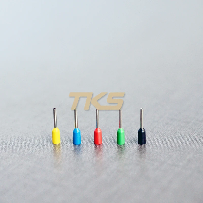

1000pcs/lot E0508 Insulated Pin Terminals Electrical Crimp Connector