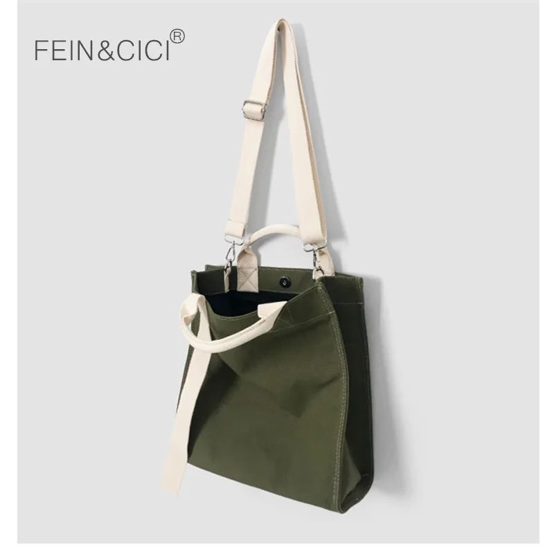 

canvas crossbody army green white black messenger bag women girl large big capacity summer beach casual bag 2019 new shool bag