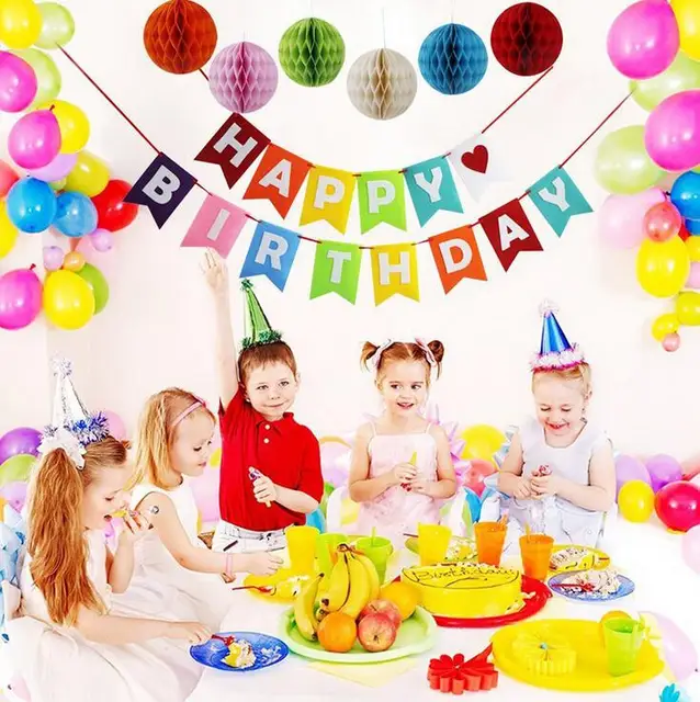 happy birthday party decoration material happy birthday banner home baby birthday banner