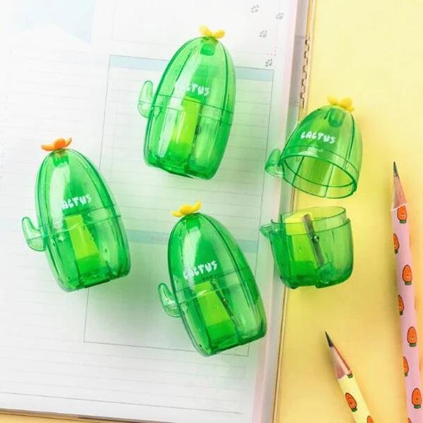 

1PC Cute Cactus Design Pencil Sharpener School Student Pencils sharpeners Stationery Decoration Supplies (tt-3095)