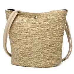 Сумка женская модная женская Повседневная сумка на плечо соломенные сумки тканая сумочка женская сумка с плечевым ремнем