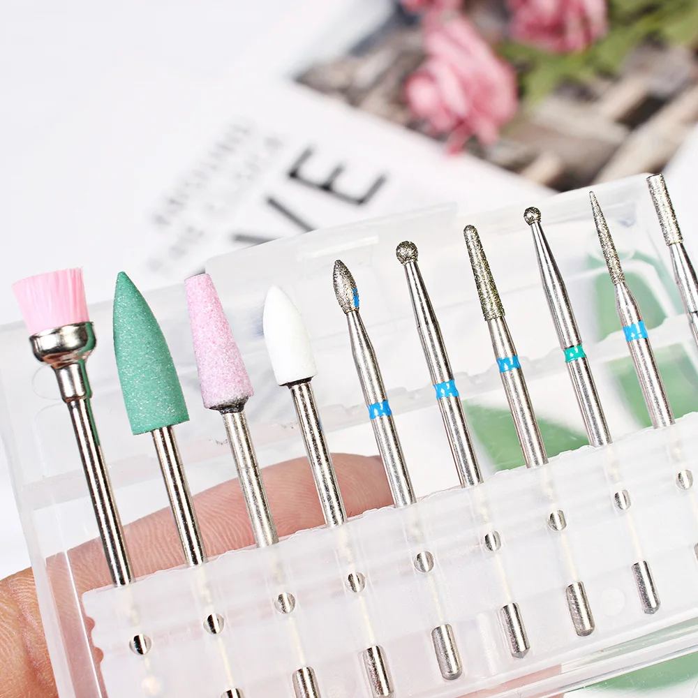 

1 Pc Nail Tungsten Steel New Shank Grinding Head Nail Drill Bit Nail Art Tools Callus Electric Manicure Machine Polishing Tool