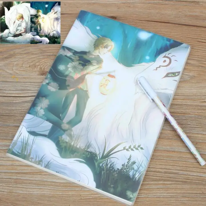 1 шт. Лидер продаж Kawaii аниме Япония Нацумэ Yuujinchou тетрадь Дневник канцелярские товары студенческие вентиляторы подарок