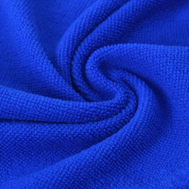 Полотенце из микрофибры, очищающая ткань, быстросохнущее полотенце, абсорбент, очищающая подушечка, авто мойка, чистящее полотенце, инструмент для удаления пыли 20*20 см - Цвет: Синий