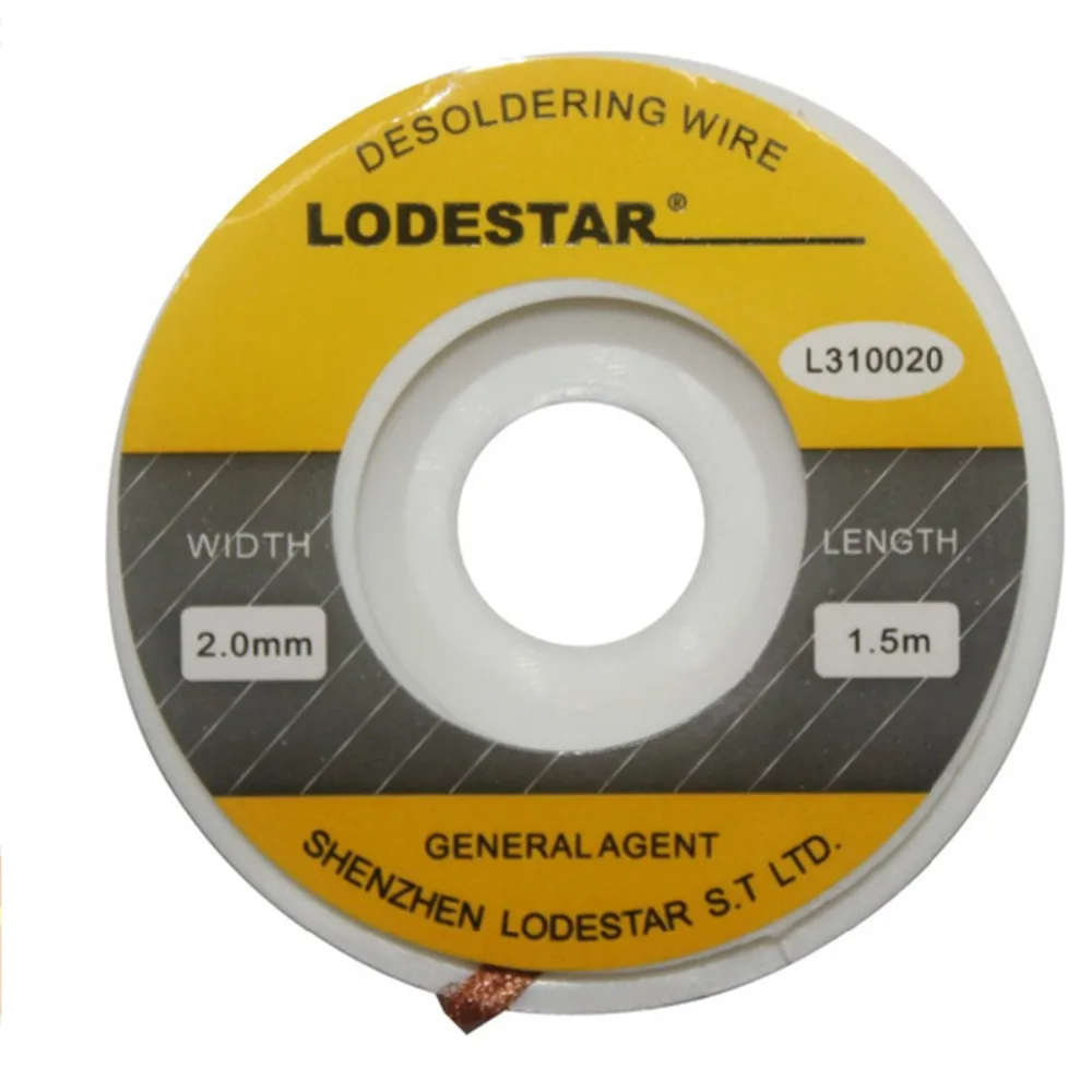 LODESTAR 2 mm Wide Suction Line With Copper Material Tin 1.5m Lenght Work Temperature 380 Degre Removers Accessories | Инструменты