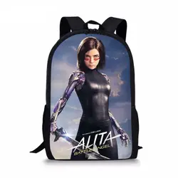 2019 Алита битва Ангел печати Для женщин рюкзаки детские школьные сумки для подростков девочек Плеча Рюкзак Посланник Bookbag