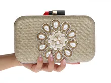 Neue Ankunft Frauen Elegante Edle Kupplung Frauen Glitter Bling Pailletten Tasche Der Partei Abend Handtasche! schwarz Und Silber SMYCWL-D0007