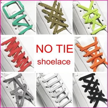 

1Pair Elastic Rubber ShoeLaces No Tie ShoeLace Sneaker Shoes laces Shoe lacets Shoestrings Running/Jogging/Triathlone