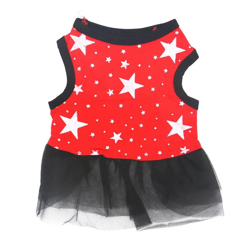 Dog dress New arrival Pet Dog star Gauze Tutu Dress Skirt Puppy Cat Princess Clothes Apparel
