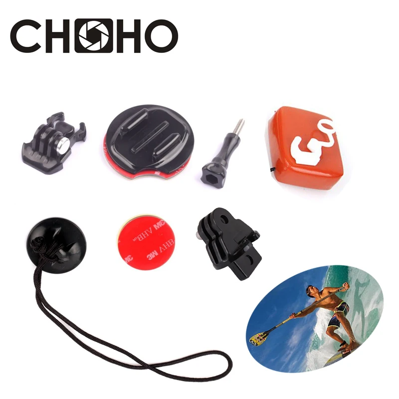 

Surfing Mount Kit Surfboard FCS Adapter Plug Floaty Up shoot for Gopro Hero 7 6 5 4 3+ Xiaomi YI II 4K SJCAM Go Pro Accessories