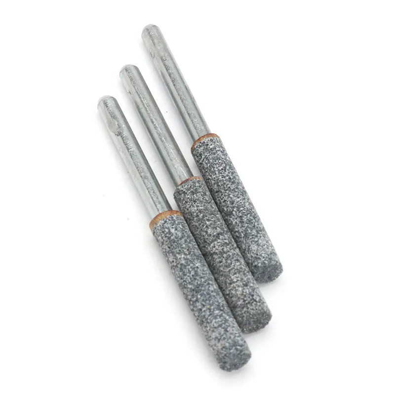 

3pcs/Set 3/16" 4.8mm Diamond Chainsaw Sharpener Burr Stone File Chain Saw Metal Polishing Electric Grinding Drill Bit