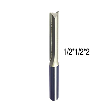 

1Pc Wood Cutter Double Flute Straight Cutting CNC Router Bit Flush Trim bit Mill Cutter Slot Carving Tool