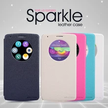 Оригинальный Nillkin Sparkle Флип кожаный с Smart View Окно задняя крышка телефона чехол для LG G3 D855 Бесплатная доставка