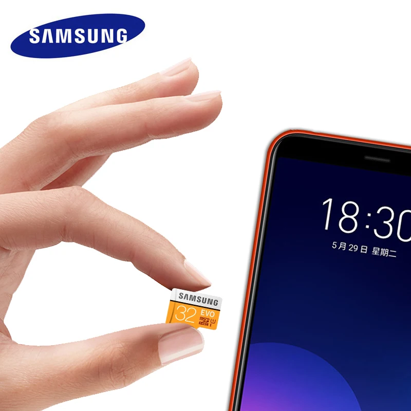 SAMSUNG Micro SD карта 128 ГБ 256 ГБ 64 ГБ 32 ГБ 512 ГБ 100 Мб карта памяти Microsd флэш TF карты Mini U1 U3 4K EVO для сотового телефона